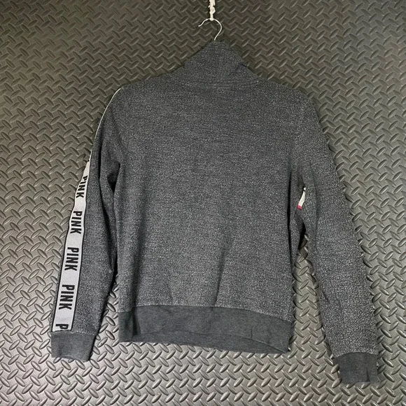 Vintage Victoria Secret Y2K Pink Gray Fleece Cowl Neck Pullover Sweater Women XS - Picture 2 of 7